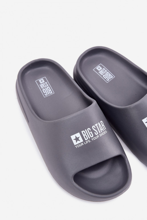 Pantoufles légères Chaussons Mâle Z Logo Big Star RR174A013 couleur grise Pantoufles légères Chaussons Mâle Z Logo Big Star RR174A013 couleur grise