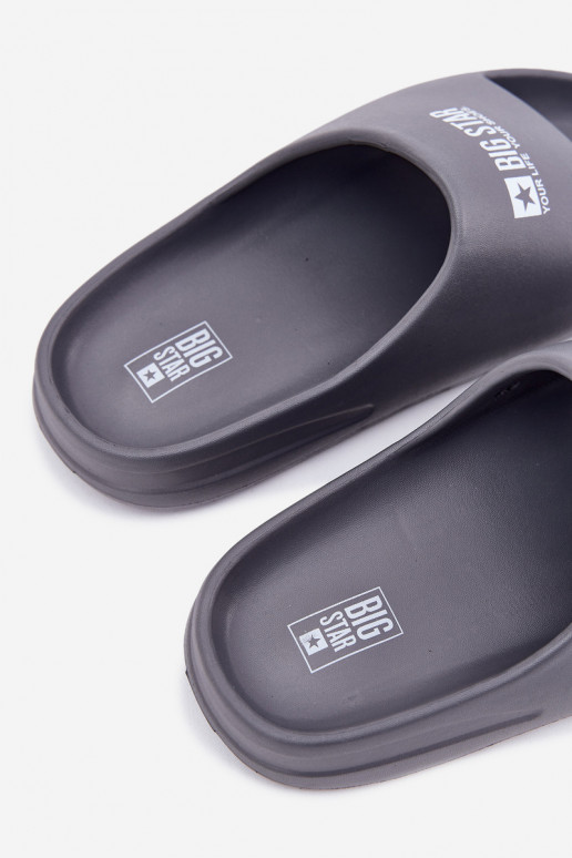 Pantoufles légères Chaussons Mâle Z Logo Big Star RR174A013 couleur grise Pantoufles légères Chaussons Mâle Z Logo Big Star RR174A013 couleur grise