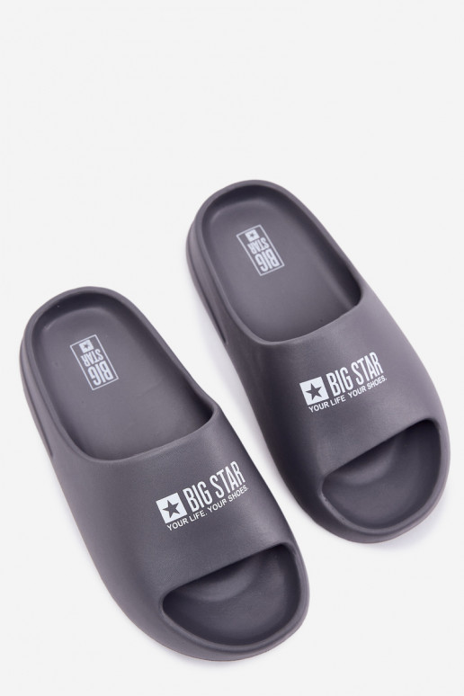 LichtgeInicht pantoffels Slippers Het heeftnnen Z Logo Big Star RR174A013 grijs