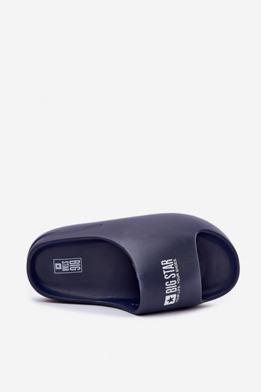 LichtgeInicht pantoffels Slippers Het heeftnnen Z Logo Big Star RR174A014 donkerblauIn LichtgeInicht pantoffels Slippers Het heeftnnen Z Logo Big Star RR174A014 donkerblauIn