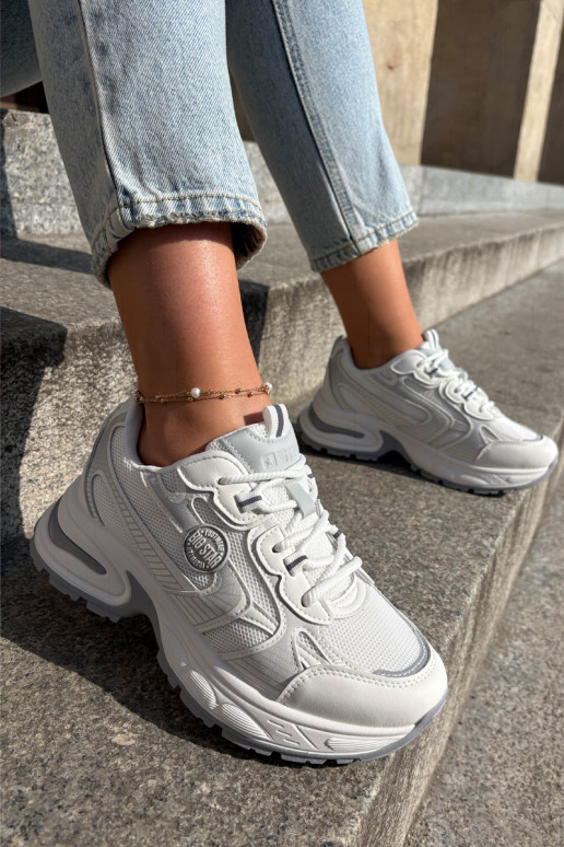 Chaussures modèle baskets Féminin Big Star RR274A191 couleur blanche Chaussures modèle baskets Féminin Big Star RR274A191 couleur blanche