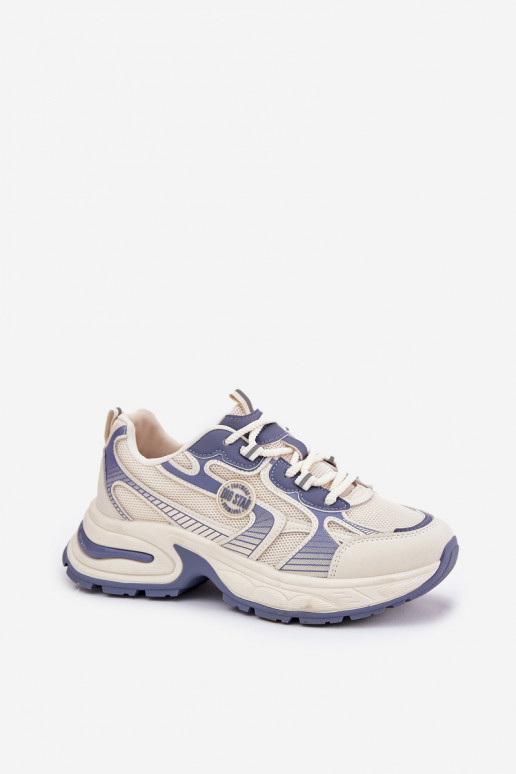 Chaussures modèle baskets Féminin Big Star RR274A190 couleur bleue Chaussures modèle baskets Féminin Big Star RR274A190 couleur bleue