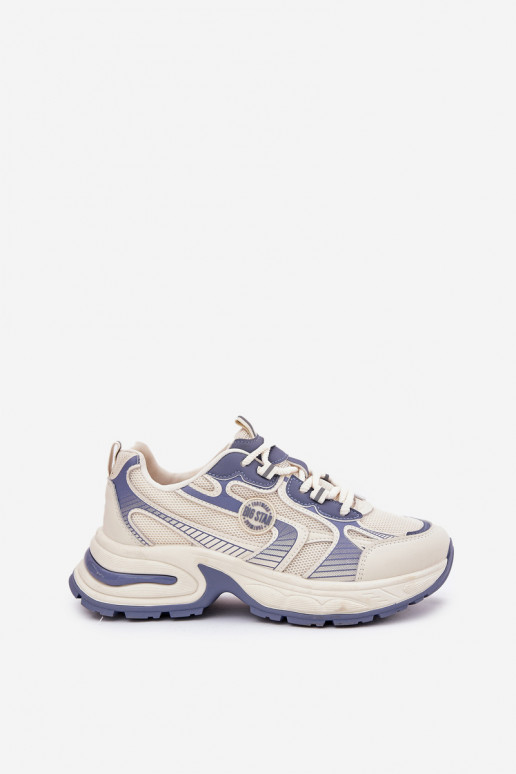 Chaussures modèle baskets Féminin Big Star RR274A190 couleur bleue Chaussures modèle baskets Féminin Big Star RR274A190 couleur bleue