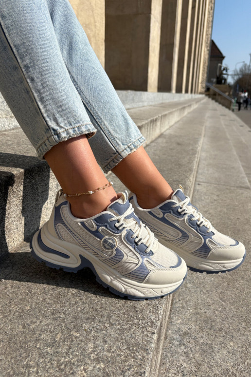 Chaussures modèle baskets Féminin Big Star RR274A190 couleur bleue Chaussures modèle baskets Féminin Big Star RR274A190 couleur bleue