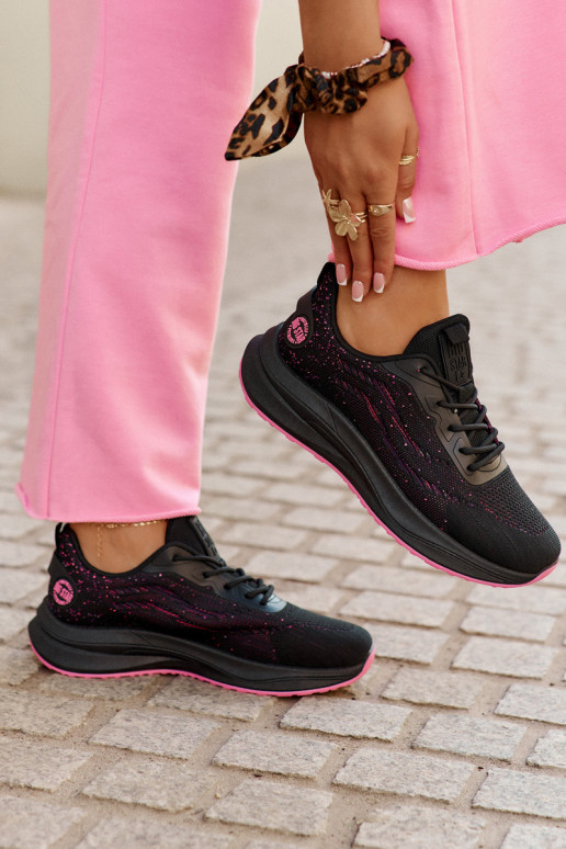 Sneaker-Style Sportliche Schuhe mit Plateau Big Star RR274523 HI-POLY SYSTEM in Schwarz