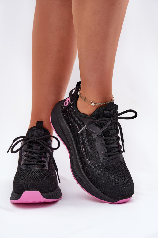 Sneaker-Style Sportliche Schuhe mit Plateau Big Star RR274523 HI-POLY SYSTEM in Schwarz