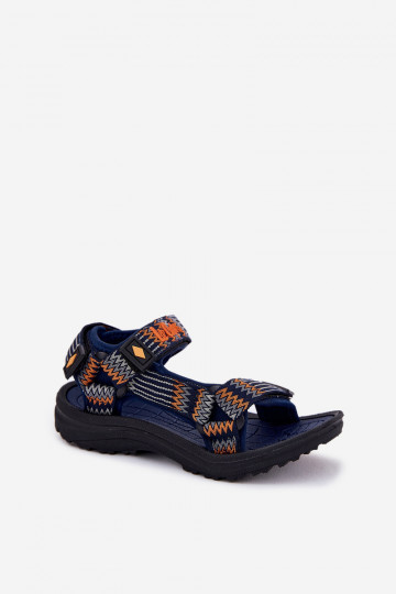 Sandales pour enfants Lee Cooper LCDANS-25-34-3571K bleu foncé
