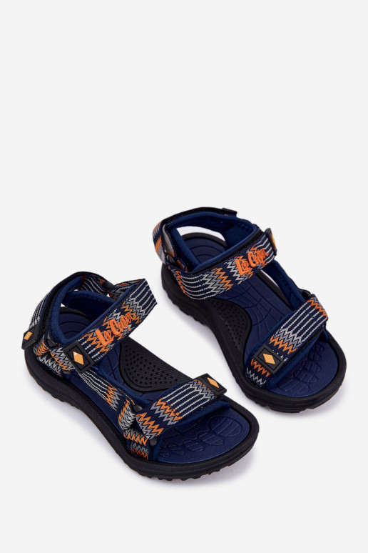 Sandales pour enfants Lee Cooper LCDANS-25-34-3571K bleu foncé