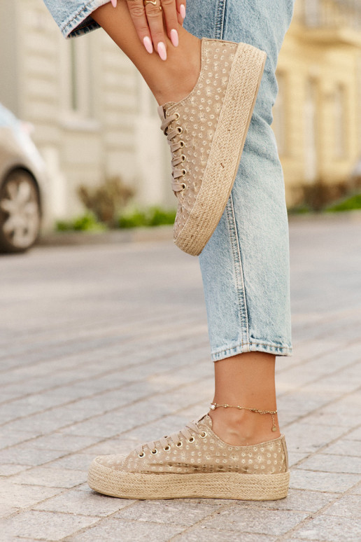 Gemustert Freizeitschuhe mit einer Plattform Mit Zopf Lee Cooper LCIN-25-08-3646L Khaki-Farbe Gemustert Freizeitschuhe mit einer Plattform Mit Zopf Lee Cooper LCIN-25-08-3646L Khaki-Farbe