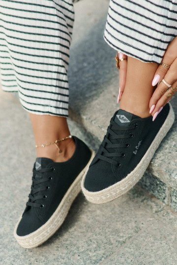 Chaussures de loisirs à lacets Lee Cooper LCIN-25-44-3216 noires