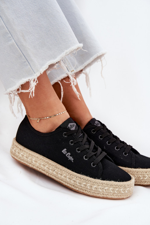 Chaussures de loisirs à lacets Lee Cooper LCIN-25-44-3216 noires Chaussures de loisirs à lacets Lee Cooper LCIN-25-44-3216 noires