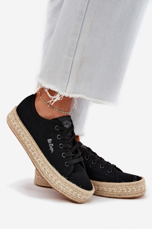 Chaussures de loisirs à lacets Lee Cooper LCIN-25-44-3216 noires Chaussures de loisirs à lacets Lee Cooper LCIN-25-44-3216 noires