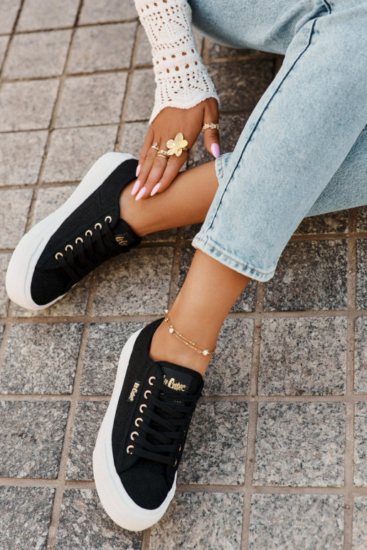 Chaussures de loisirs à lacets Lee Cooper LCIN-25-31-3439L noires