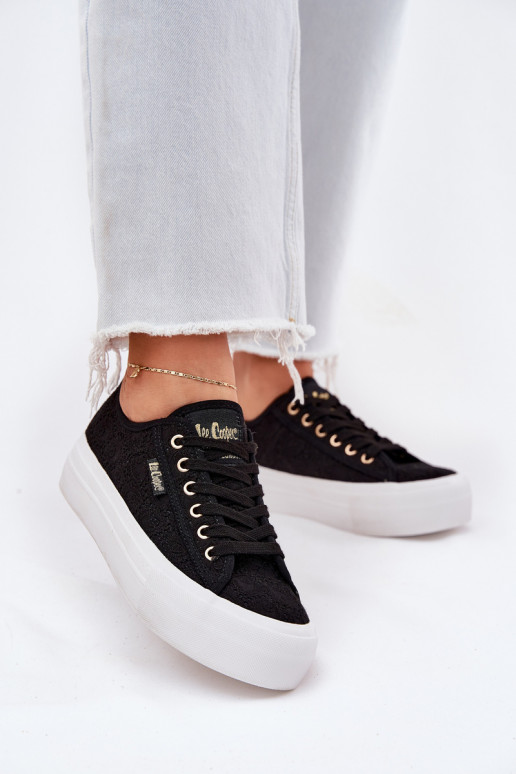 Chaussures de loisirs à lacets Lee Cooper LCIN-25-31-3439L noires