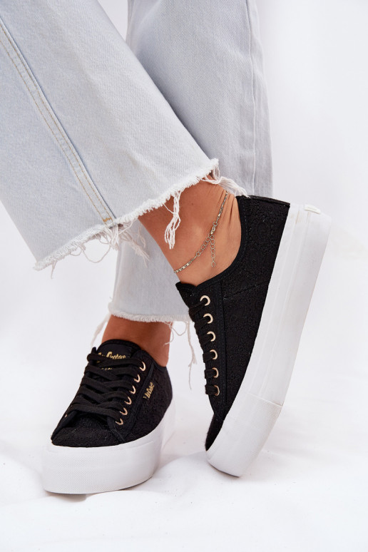 Casual schoenen met veters Lee Cooper LCIN-25-31-3439L in zwart