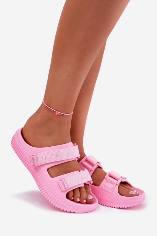 LichtgeInicht pantoffels Damespantoffels Z met lijmbevestigingami Big Star RR274A528 roze