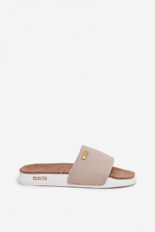 Pantoufles pour femmes Big Star RR274A102 beige Pantoufles pour femmes Big Star RR274A102 beige