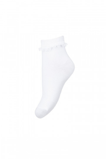 Chaussettes pour enfants avec de la dentelle couleur blanche 2