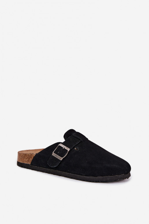 Suede pantoffels Klompen Dames met gespen Big Star RR274A384 zInart