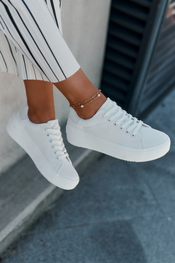Freizeitschuhe mit einer Plattform Big Star RR274463 Zueiße Farbe
