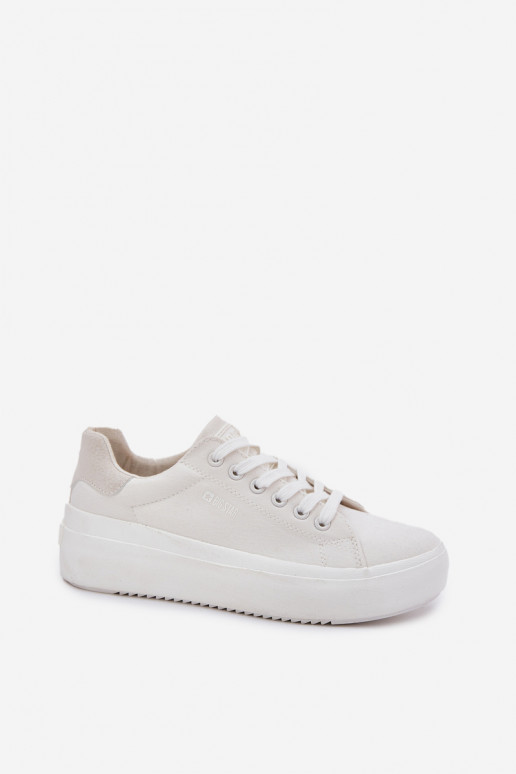 Chaussures de loisirs avec une plateforme Big Star RR274463 couleur blanche  Chaussures de loisirs avec une plateforme Big Star RR274463 couleur blanche