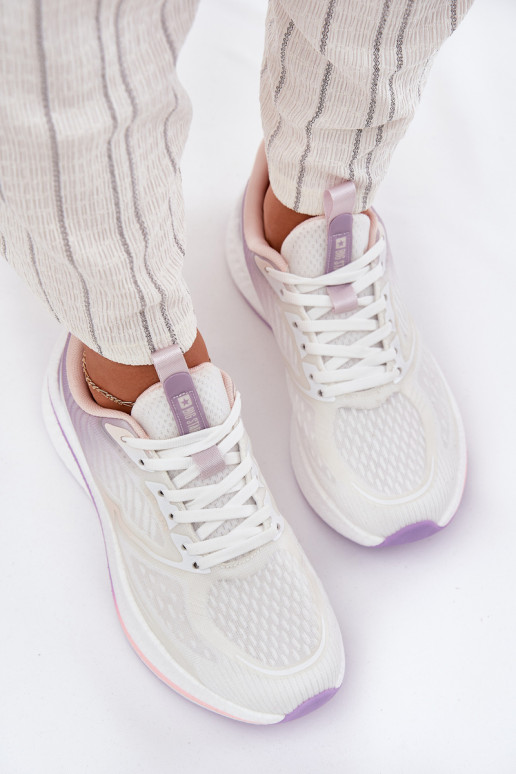 baskets Féminin Big Star RR274A161 HI-POLY SYSTEM couleur blanche