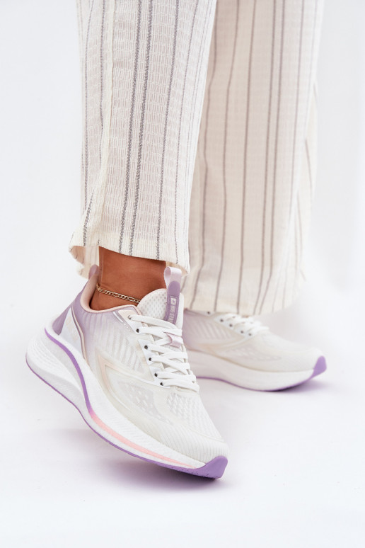 baskets Féminin Big Star RR274A161 HI-POLY SYSTEM couleur blanche