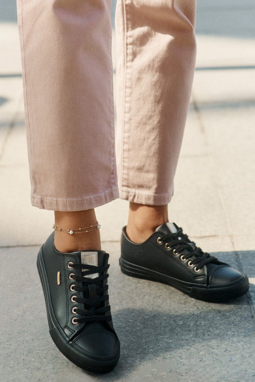 Chaussures de loisirs en cuir écologique Big Star RR274749 couleur noire