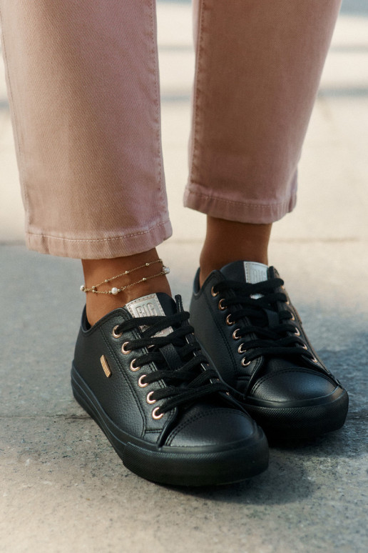 Chaussures de loisirs en cuir écologique Big Star RR274749 couleur noire