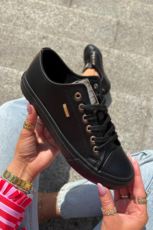 Freizeitschuhe aus Öko-Leder Big Star RR274749 schZuarze Farbe