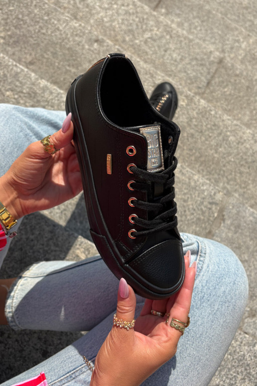 Chaussures de loisirs en cuir écologique Big Star RR274749 couleur noire