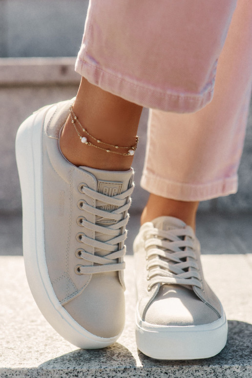  Chaussures de loisirs avec une plateforme Big Star RR274465 beige