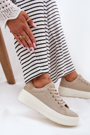  Chaussures de loisirs avec une plateforme Big Star RR274465 beige 2