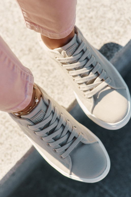 materiaal Vrijetijdsschoenen met platform Big Star RR274465 beige