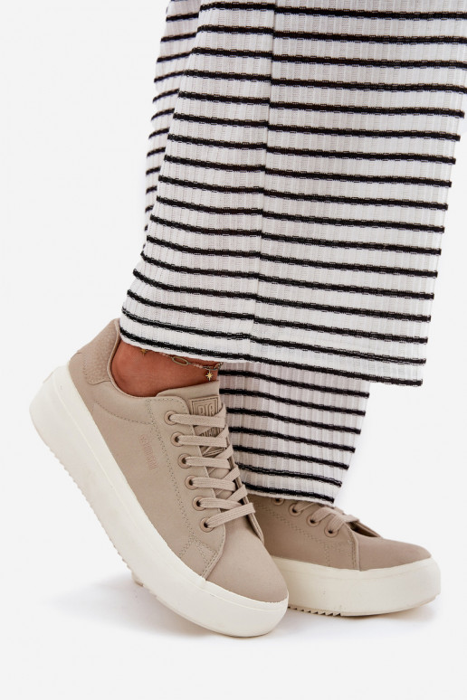  Freizeitschuhe mit einer Plattform Big Star RR274465 Beige