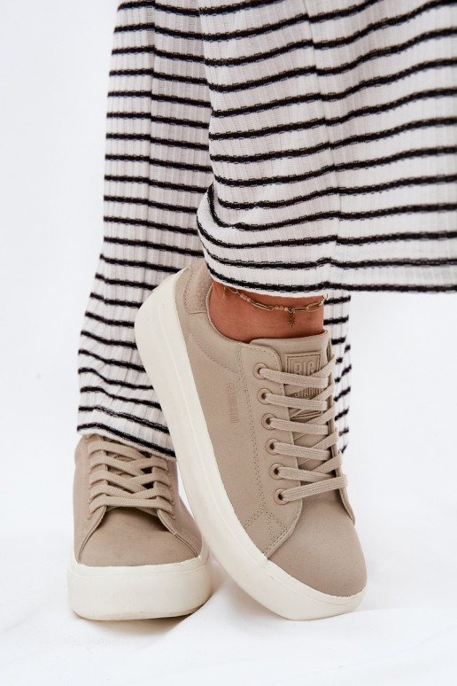 materiaal Vrijetijdsschoenen met platform Big Star RR274465 beige