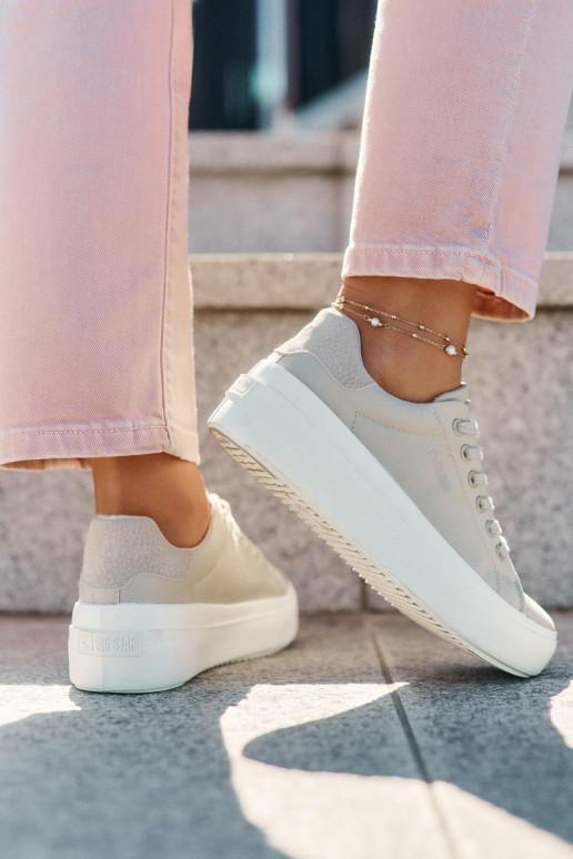  Freizeitschuhe mit einer Plattform Big Star RR274465 Beige
