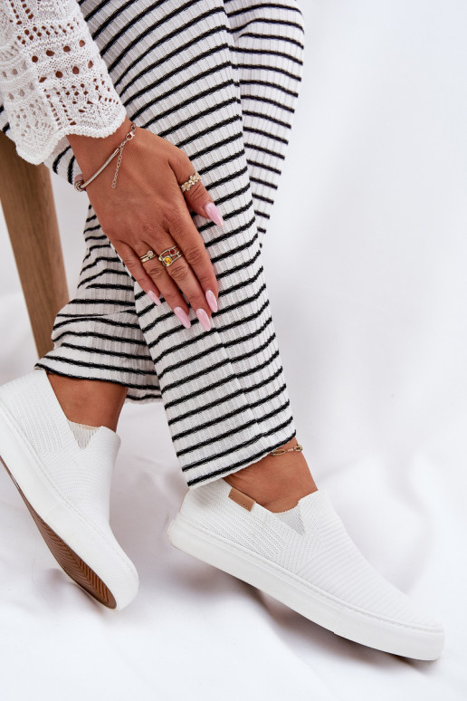 Chaussures de loisirs Slip-On Big Star RR274717 couleur blanche