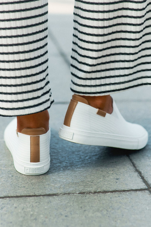 Chaussures de loisirs Slip-On Big Star RR274717 couleur blanche