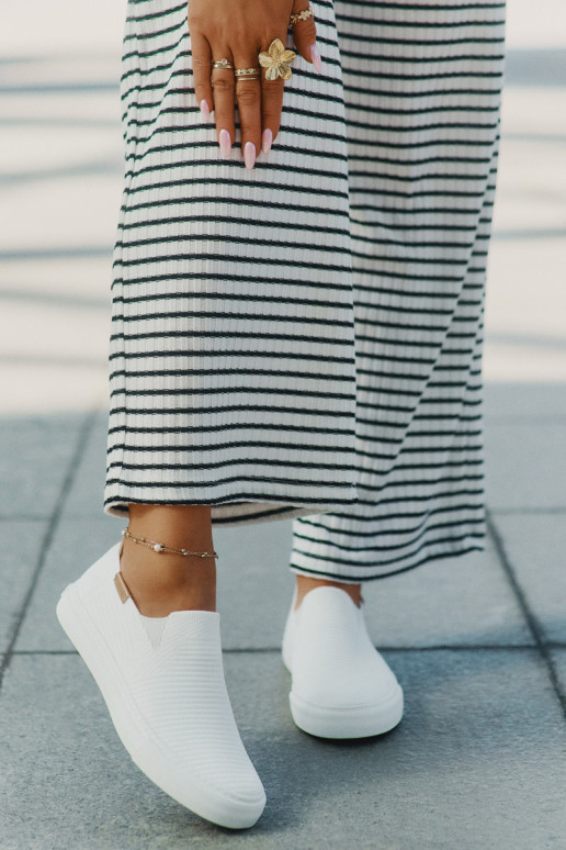 Chaussures de loisirs Slip-On Big Star RR274717 couleur blanche