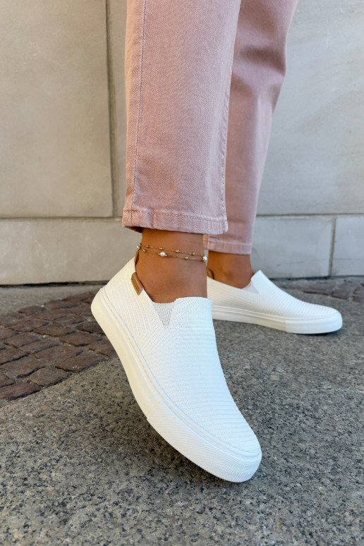 Chaussures de loisirs Slip-On Big Star RR274717 couleur blanche