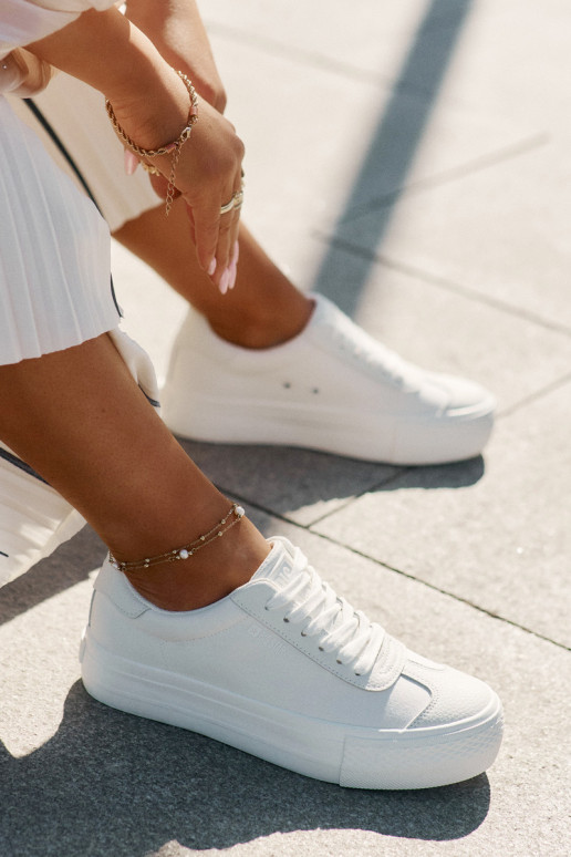 Chaussures de loisirs avec une plateforme Big Star RR274337 couleur blanche