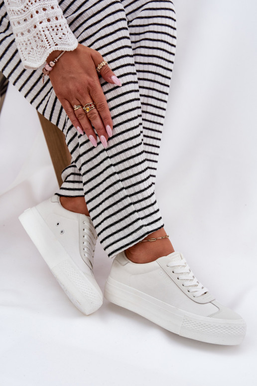 Chaussures de loisirs avec une plateforme Big Star RR274337 couleur blanche