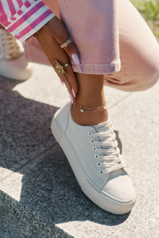 materiaal Vrijetijdsschoenen Big Star RR274407 beige