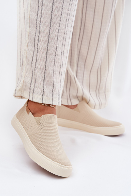 Vrijetijdsschoenen Slip-On Big Star RR274721 beige