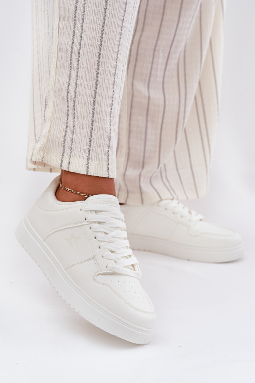 Chaussures modèle baskets Féminin Big Star RR274A241 HI-POLY SYSTEM couleur blanche