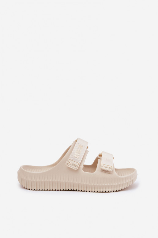 Pantoufles légères Pantoufles pour femmes Z avec fermoir adhésifami Big Star RR274A529 beige