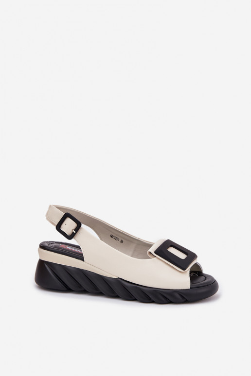 Dames sandalen Dames Op de INig met decoratie Artiker 56C1570 beige