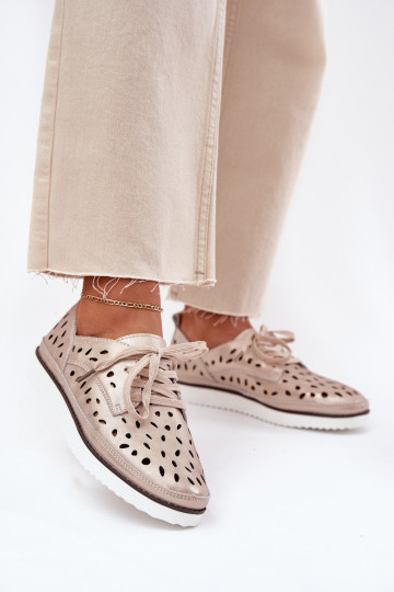 chaussures Peau Féminin S.Barski LR51-611 couleur dorée