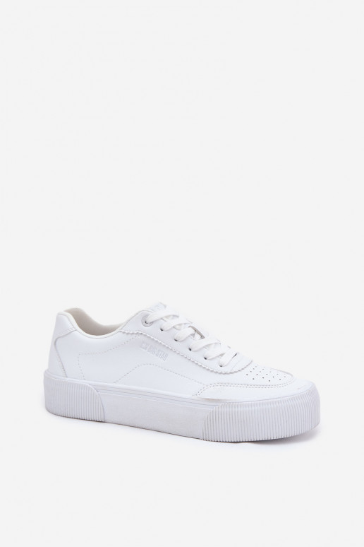 Faible Chaussures modèle baskets en cuir écologique Big Star RR274303 couleur blanche Faible Chaussures modèle baskets en cuir écologique Big Star RR274303 couleur blanche